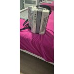 Accordeon hohner blanc cass