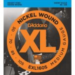 D'addario exl160s, medium, 50 - 105, cordes courtes - jeu guitare basse