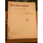 Adolphe piriou pour la fte de grand mre arrangement blanche selva partition editions roudanez