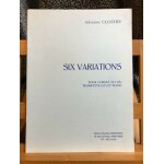 Adrienne clostre : six variations pour cornet sib ou trompette ut et piano - editions musicales hortensia ...