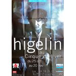 Affiche de concert de jacques higelin au cirque d'hiver en 1994. 100 x 150 cm