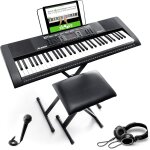 Alesis melody 61 piano numrique 61 touches pour dbutants avec haut - parleurs, support, clavier banc, ...