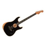 American acoustasonic stratocaster black