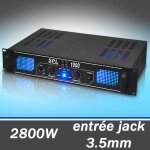 Ampli 2800w dj sono audio aux mp3