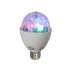Ampoule avec effets de lumi�re rotatif � 3 led rvb ibiza