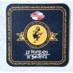 Ancien sous bock biere kronenbourg. le printemps de bourges avril 1997. festival musique.