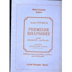 Andre patrick premiere rhapsodie pour clarinette et orchestre rduction pour clarinette et piano