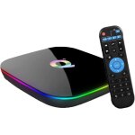 Android tv box, q plus android 10. 0 tv box 4gb ram / 32gb rom h616 quad - core support 2. 4ghz wifi ...