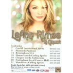 Le ann rimes - uk tour september 2004 - affiche / poster envoi en tube