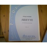 Ariette philippe sagnier pour saxophone alto et piano Ariette philippe sagnier pour saxophone alto et piano