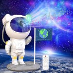 Astronaute projecteur ciel etoile, veilleuse enfant avec enceinte bluetooth, projecteur galaxie avec ...