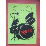 Autocollant panini fluo rock