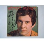 Autographe musique ddicace au feutre sur pochette vinyle 45 tours de grard aubert 1968 barckay 71313 ...