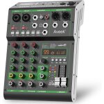 Aveek audio mixer, table de mixage professionnelle avec usb / bluetooth, 4 canaux d'entrée stéréo dj ... Aveek audio mixer, table de mixage professionnelle avec usb / bluetooth, 4 canaux d'entrée stéréo dj ...