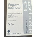 Bach - conducteur m�tamorphose - concerto pour basson ( arrangement pour basson et orchestre a cordes ...