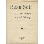 Beau soir paroles de paul bourget musique de claude debussy
