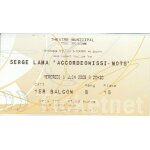 Billet concert serge lama