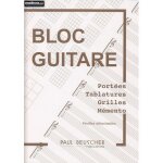 Bloc guitare tablatures grilles et chord boxes