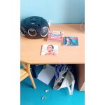 Bonjour je vend mon poste de radio de musique + des cd en bon etat