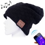 Bonnet bluetooth smartphones iphone android connect ecouteurs sans fil usb noir - yonis