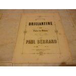 Brillantine / grande valse de salon / partition pour piano