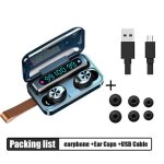 Bth f9 5 3500mah batterie externe couteurs bluetooth sans fil sport dans l'oreille tws jeu casque bruit ...