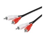 C�ble audio coaxial rca m�le / m�le, 1m