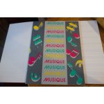 Cahier de musique vierge 24 pages carreaux / portees Cahier de musique vierge 24 pages carreaux / portees