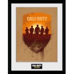 Call of duty wwii shield 30x40cm encadr� collector