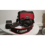 Canon eos 60d reflex 18 mpix + objectif 18 - 55mm efs + nissin i400 canon + carte m�moire 16gb + sac