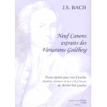 Neuf canons extraits des variations golberg trio d'anches : hautbois, clarinette en la et sib, basson ...
