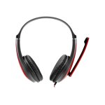 Canyon hsc - 1 - micro - casque - circum - aural - filaire - jack 3, 5mm - noir / rouge