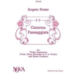 Canzona passaggiata for treble instrument (flute, oboe, recorder in c or violin) and basso continuo