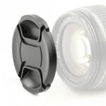 Capuchon d'objectif (avant) pour  82mm (e - 82 ii, lc - 82, lcf - 82, cp - 82), snap - on: pincement ...