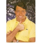 Carte postale 10x15cm ann�es 80 d�dicac�e michel leeb disques philips