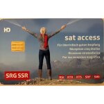 Carte sat access srg suisse 6. 0 viaccess satellite hd - uhd (sat non kabelio, compatible deco fransat) ...