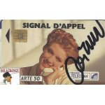 Carte telephonique d�dicac�e d'artistes