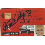 Carte telephonique d�dicac�e d'artistes