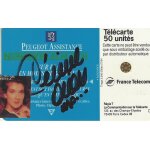 Carte telephonique d�dicac�e d'artistes
