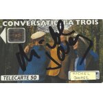 Carte telephonique d�dicac�e d'artistes