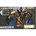 Carte telephonique d�dicac�e d'artistes