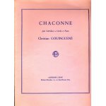 Chaconne pour contrebasse a cordes et piano