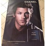 Chanel - gaspar ulliel - bleu de chanel / abribus - 120x175cm - affiche / poster envoi en tube