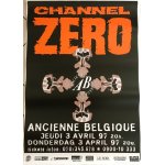 Channel zero - tour 1997 - affiche / poster envoi en tube - 70x100cm