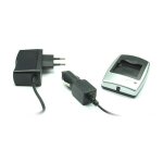 Chargeur batterie (secteur & voiture) pour panasonic cga - s006, cga s006e, cgr - s006, cgr - s006e, ...