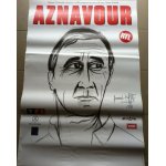 Charles aznavour - bernard buffet - affiche / poster envoi en tube