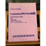 Charles - marie widor introduction et rondo partition clarinette piano ed. heugel