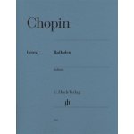Chopin : ballades - piano - edition henle