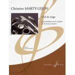 Christine martin - lejon : ciel de neige pour clarinette en sib et piano - billaudot