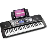 Clavier de piano 54 touches rockjam avec alimentation, support de partition, autocollants pour notes ...
